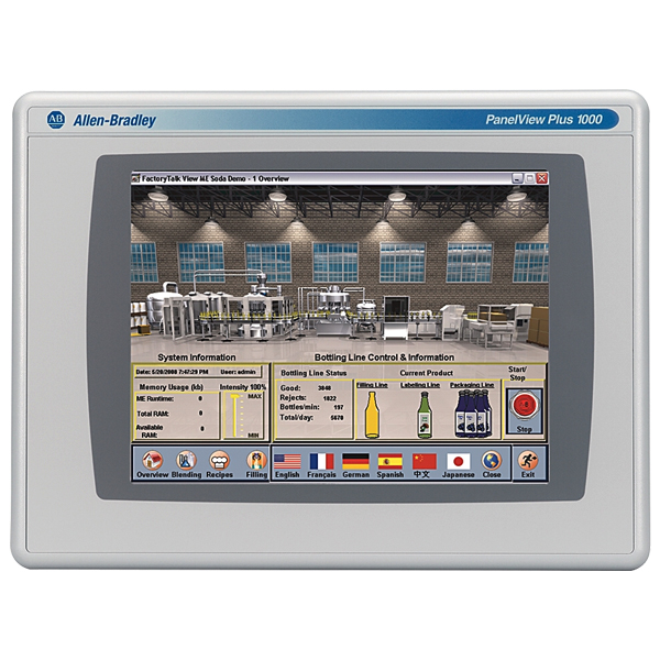 2711P-T10C4D8 New Allen Bradley PanelView Plus 6 1000 Color Terminal